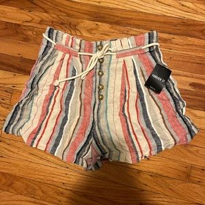 NWT striped forever 21 shorts